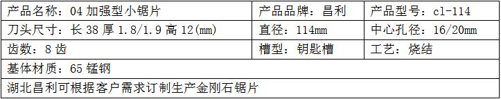 加強(qiáng)型小鋸片